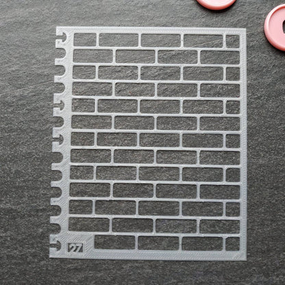 Brickwall pattern Stencil - Large, number 27