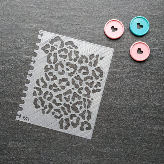 Leopard Pattern Stencil - Large, number 63