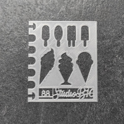 Ice Cream Stencil - Small, number 88