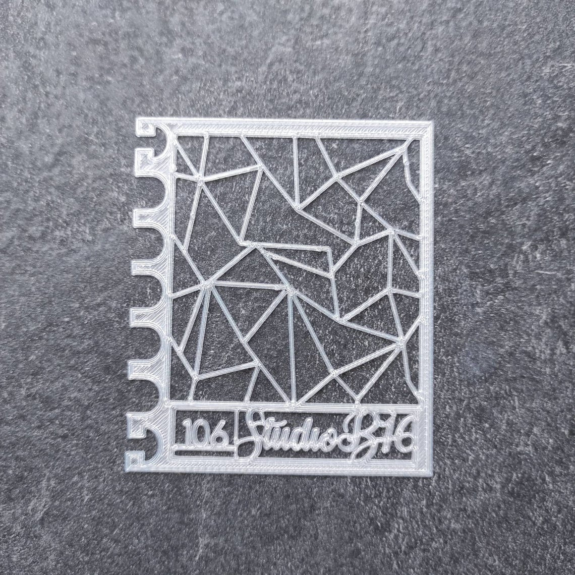 Crystal pattern Stencil - Small, number 106