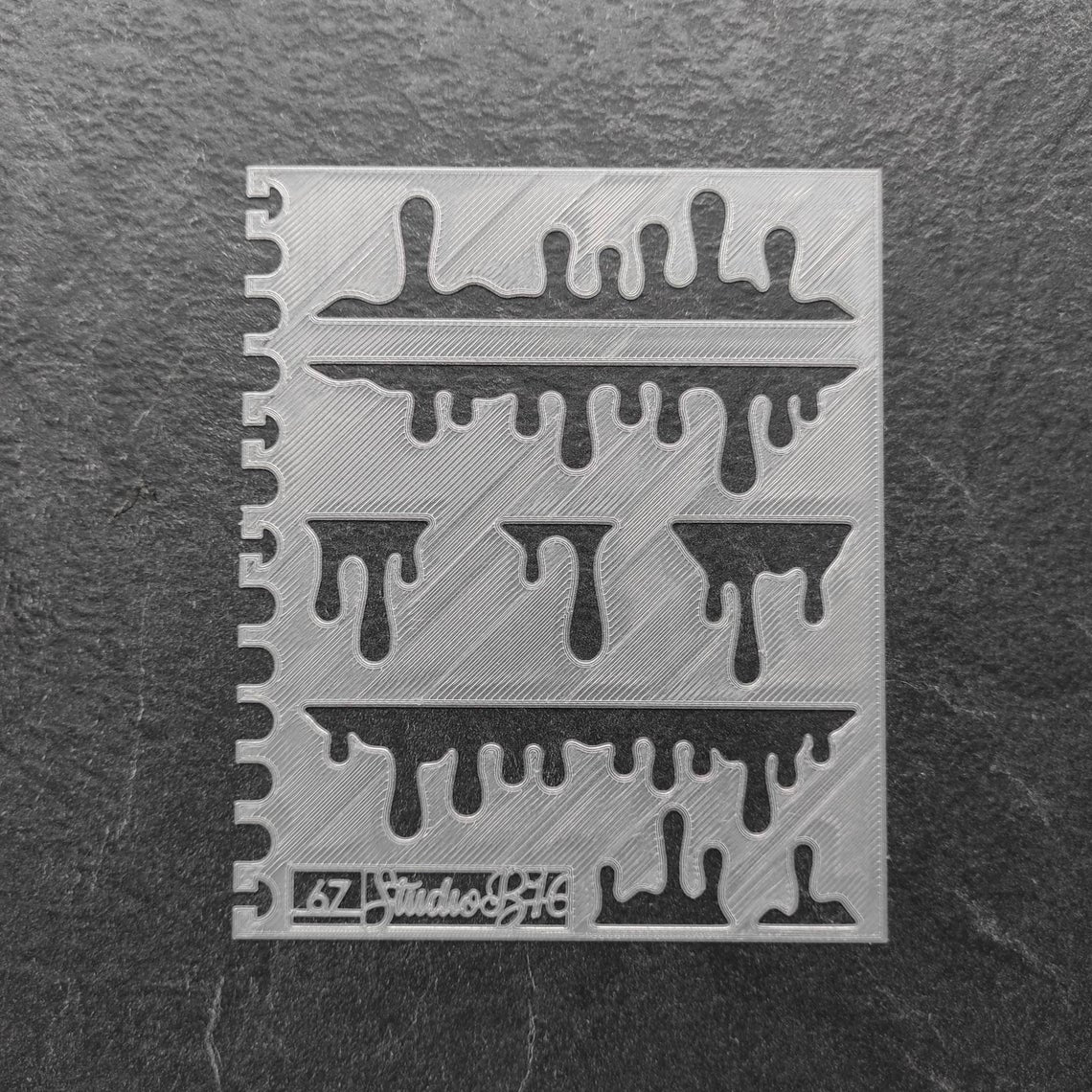 Drips Stencil - Large, number 67