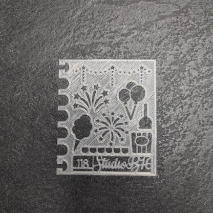 Fireworks Stencil - Small, number 118