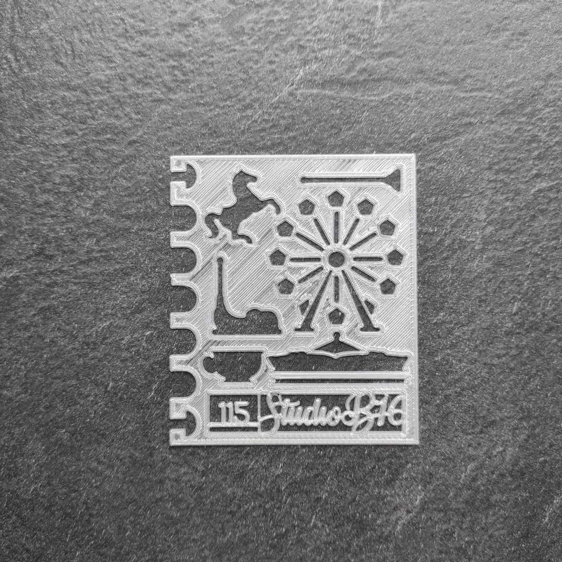 Rides Stencil - Small, number 115