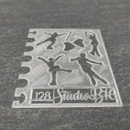 Ice skater Stencil - Small, number 128