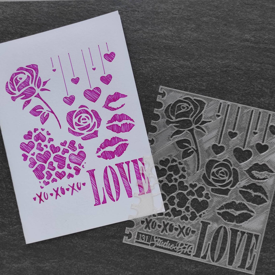 Love Stencil, B Grade - Large, number 131