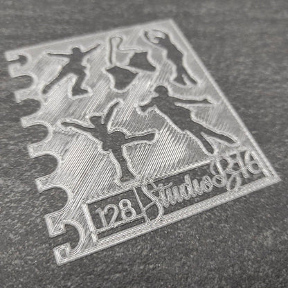 Ice skater Stencil - Small, number 128