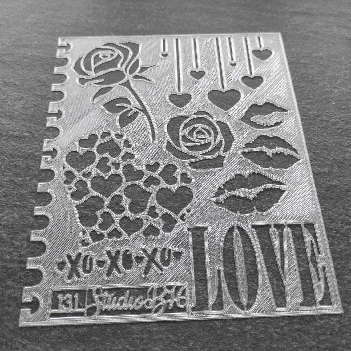 Love Stencil - Large, number 131