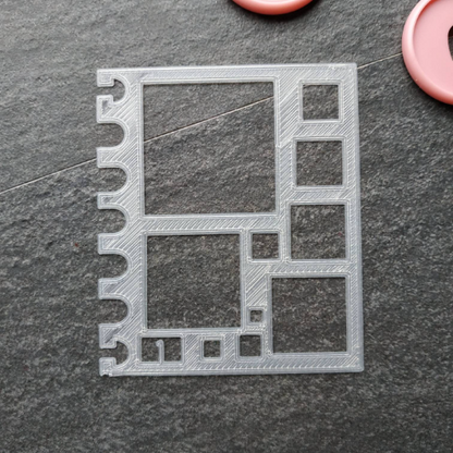 Square Stencil - Small, number 1